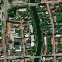 Satellite imagery of Koh-i-noor Hardtmuth [České Budějovice 7] factory chimney, CZ