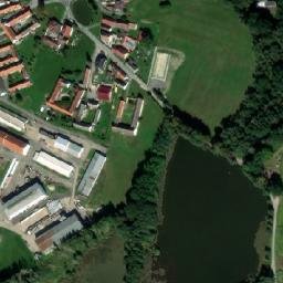 Satellite imagery of [Libín] church t., CZ