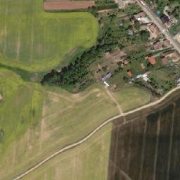 Satellite imagery of [Pavlice] church t., CZ
