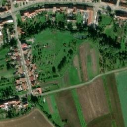 Satellite imagery of [Dolní Němčí] church t., CZ