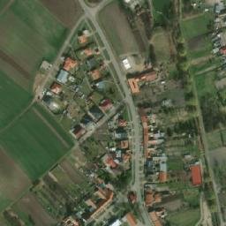 Satellite imagery of [Branišovice] church t., CZ