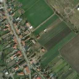 Satellite imagery of [Branišovice] church t., CZ