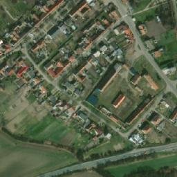 Satellite imagery of [Branišovice] church t., CZ