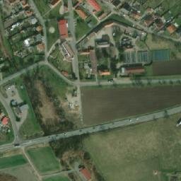Satellite imagery of [Branišovice] church t., CZ