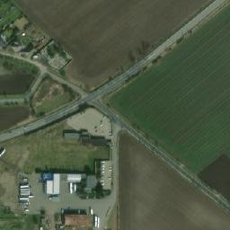 Satellite imagery of [Branišovice] church t., CZ