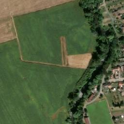 Satellite imagery of [Přibice] church t., CZ