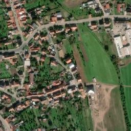 Satellite imagery of [Milotice] church t., CZ