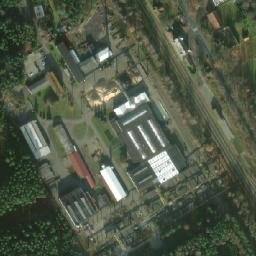 Satellite imagery of [Majdalena] pole factory chimney, CZ