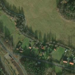 Satellite imagery of [Majdalena] pole factory chimney, CZ