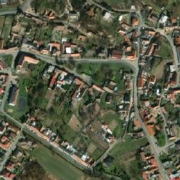 Satellite imagery of [Horní Dunajovice] church t., CZ