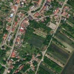 Satellite imagery of [Starovice] church t., CZ