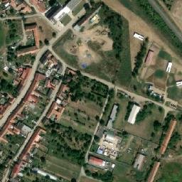 Satellite imagery of [Pouzdřany] church t., CZ