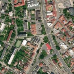 Satellite imagery of [Hustopeče u Brna] church t., CZ