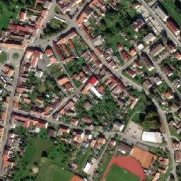 Satellite imagery of [Ledenice] church t., CZ