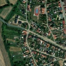 Satellite imagery of [Vlasatice] church t., CZ