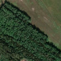 Satellite imagery of former glassworks, Holomáč, Horní huť [Dubňany] chimney, CZ