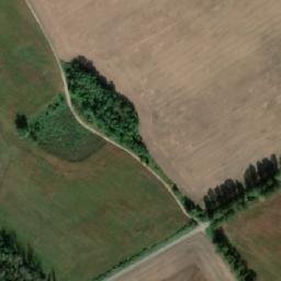 Satellite imagery of former glassworks, Holomáč, Horní huť [Dubňany] chimney, CZ