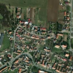 Satellite imagery of [Žerotice] church t., CZ
