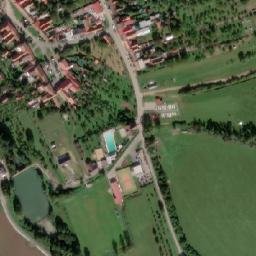 Satellite imagery of [Horní Němčí] church t., CZ