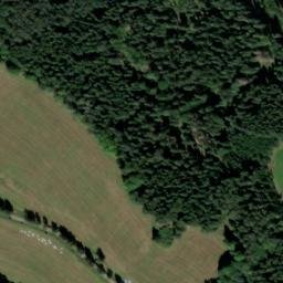 Satellite imagery of Svatá Magdalena [Volary] church t., CZ