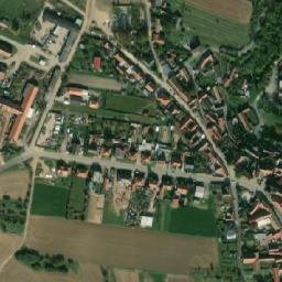 Satellite imagery of [Plenkovice] church t., CZ