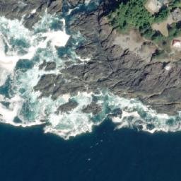 Satellite imagery of Amphitrite Point, CA