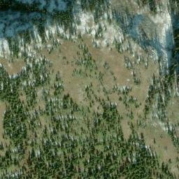Satellite imagery of Ruby Ridge, US