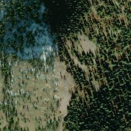 Satellite imagery of Ruby Ridge, US
