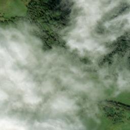 Satellite imagery of [Křišťanov] church t., CZ