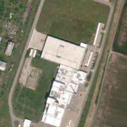 Satellite imagery of Belagra [Hustopeče u Brna] factory chimney, CZ