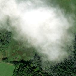 Satellite imagery of [Křišťanov] church t., CZ