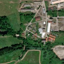 Satellite imagery of [Ktiš] factory chimney, CZ