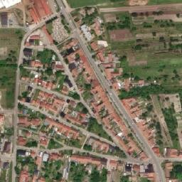 Satellite imagery of [Starovičky] church t., CZ