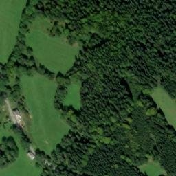 Satellite imagery of [Křišťanov] church t., CZ