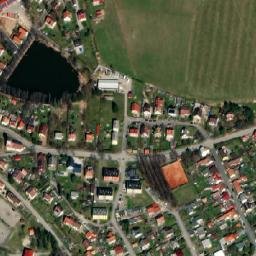 Satellite imagery of [Křemže] church t., CZ