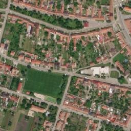 Satellite imagery of [Starovičky] church t., CZ