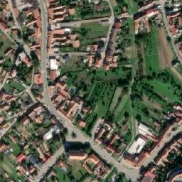 Satellite imagery of [Čejkovice] church t., CZ