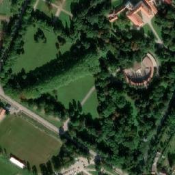 Satellite imagery of Šohaj [Strážnice na Moravě] textil factory chimney, CZ