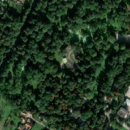 Satellite imagery of Šohaj [Strážnice na Moravě] textil factory chimney, CZ