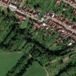 Satellite imagery of [Strání] church t., CZ