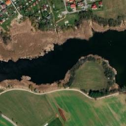 Satellite imagery of Husův sbor [Křemže] church t., CZ