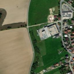 Satellite imagery of [Borovany] church t., CZ