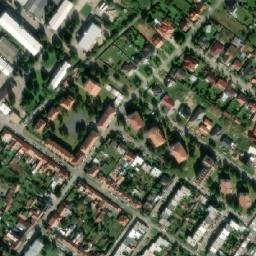 Satellite imagery of Šohaj [Strážnice na Moravě] textil factory chimney, CZ