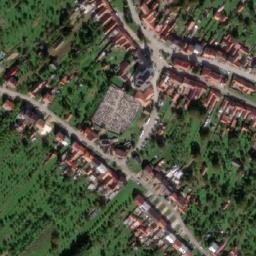 Satellite imagery of [Strání] church t., CZ
