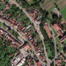 Satellite imagery of [Strání] church t., CZ