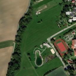 Satellite imagery of [Borovany] church t., CZ
