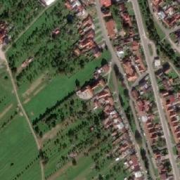 Satellite imagery of [Strání] church t., CZ