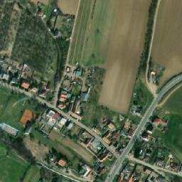 Satellite imagery of [Těšetice] church t., CZ
