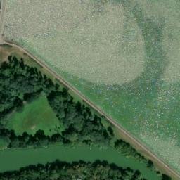 Satellite imagery of [Dolní Věstonice] church t., CZ