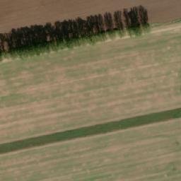 Satellite imagery of [Kněždub] church t., CZ